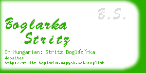 boglarka stritz business card